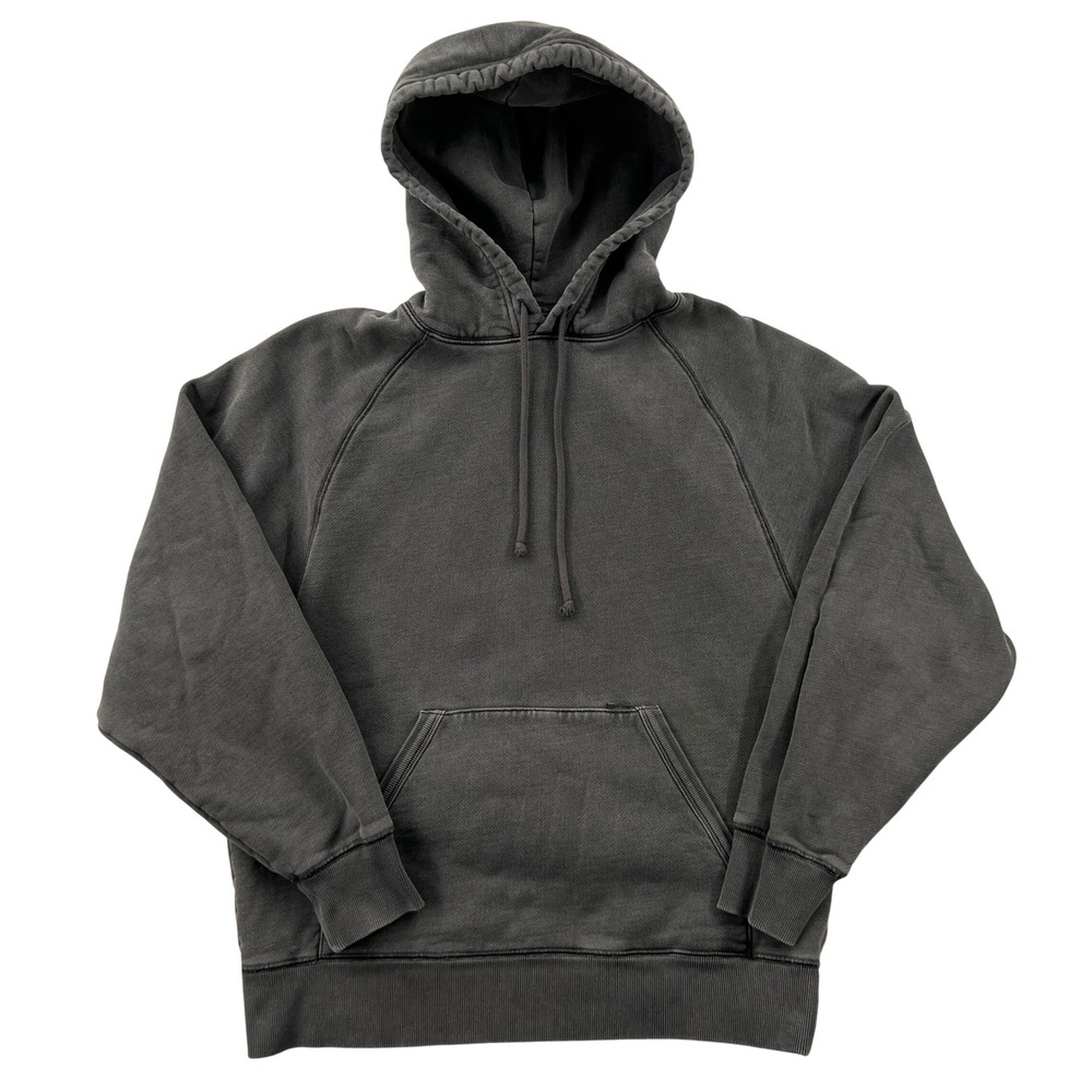 Carhartt WIP Hooded Taos Sweat Hoodie Men Small Gray Garment Dyed Faded Y2K